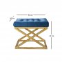 Atelier del Sofa Tabure Capraz Gold Blue - slika 2