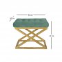 Atelier del Sofa Tabure Capraz Gold Green v2 - slika 2