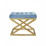 Atelier del Sofa Tabure Capraz Gold Turquoise - slika 1
