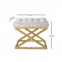 Atelier del Sofa Tabure Capraz Gold White - slika 2