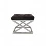 Atelier del Sofa Tabure Capraz Silver Black - slika 1