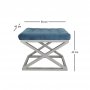 Atelier del Sofa Tabure Capraz Silver Blue - slika 2