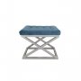 Atelier del Sofa Tabure Capraz Silver Blue - slika 1