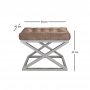Atelier del Sofa Tabure Capraz Silver Brown - slika 2