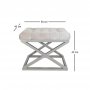 Atelier del Sofa Tabure Capraz Silver Dark White - slika 2