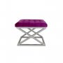 Atelier del Sofa Tabure Capraz Silver Fuchsia - slika 1