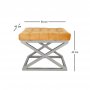 Atelier del Sofa Tabure Capraz Silver Orange - slika 2