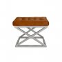 Atelier del Sofa Tabure Capraz Silver TerraCota - slika 1
