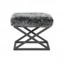 Atelier del Sofa Tabure Capraz Plush Black Grey - slika 2