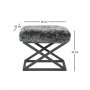 Atelier del Sofa Tabure Capraz Plush Black Grey - slika 3