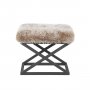 Atelier del Sofa Tabure Capraz Plush Black Grey v2 - slika 2