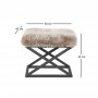Atelier del Sofa Tabure Capraz Plush Black Grey v2 - slika 3
