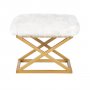 Atelier del Sofa Tabure Capraz Plush Gold White - slika 2