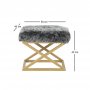 Atelier del Sofa Tabure Capraz Plush Gold Grey - slika 3