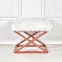 Atelier del Sofa Tabure Capraz Plush Copper White - slika 1