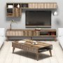 HANAH HOME Set za dnevnu sobu Milan Walnut - slika 1
