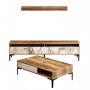 HANAH HOME Set za dnevnu sobu Istanbul Walnut White Marble - slika 4