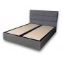 HANAH HOME Bračni krevet Silver Grey (140 x 190) - slika 1