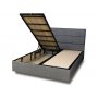 HANAH HOME Bračni krevet Silver Grey (140 x 190) - slika 2