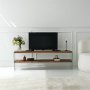 HANAH HOME TV polica Aqua TV Chesnut - slika 2