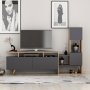 HANAH HOME TV polica Tower Ciragan Anthracite - slika 1
