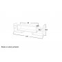 HANAH HOME TV polica Sema White Walnut - slika 5