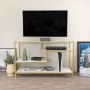 HANAH HOME TV polica Robbins Gold White - slika 1