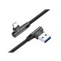 GEMBIRD CC-USB2J-AMLCML-1M Premium jeans (denim) Type-C USB kabl sa metalni pod uglom kon. 1m, black - slika 1