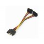 GEMBIRD CC-SATAM2F-02 SATA power splitter cable with angled(90) output connectors, 0.15 m - slika 1