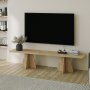 HANAH HOME TV polica Mushroom Sapphire Oak - slika 3