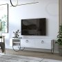 HANAH HOME TV polica Norfolk Tv Stand White - slika 1