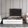 HANAH HOME TV polica Pia Walnut White - slika 2