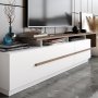HANAH HOME TV polica Pia Walnut White - slika 3