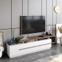 HANAH HOME TV polica Pia Walnut White - slika 1