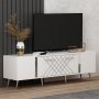 HANAH HOME TV polica Detas White Silver - slika 2