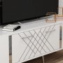 HANAH HOME TV polica Detas White Silver - slika 3