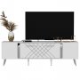 HANAH HOME TV polica Detas White Silver - slika 4