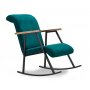 Atelier del Sofa Stolica za ljuljanje Yoka Petrol Blue - slika 3