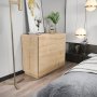 HANAH HOME Komoda Lines Oak - slika 2