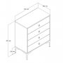 HANAH HOME Komoda Lizbon 536 Walnut Anthracite - slika 5