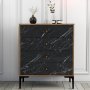 HANAH HOME Komoda Lizbon 541 Walnut Black - slika 2