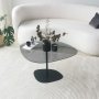 HANAH HOME Sto za dnevnu sobu Soho Dark Grey Black - slika 2
