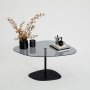 HANAH HOME Sto za dnevnu sobu Soho Dark Grey Black - slika 5