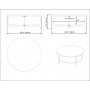 HANAH HOME Sto za dnevnu sobu Versy Black - slika 4