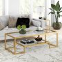 HANAH HOME Sto za dnevnu sobu Atlantic Gold - slika 1