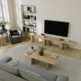 HANAH HOME Sto za dnevnu sobu Mushroom 2 Sapphire Oak - slika 3