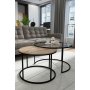 HANAH HOME Sto za dnevnu sobu Kyoto Transparent Antique Pine - slika 2