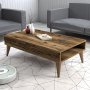 HANAH HOME Sto za dnevnu sobu Valensiya Walnut - slika 1