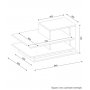 HANAH HOME Sto za dnevnu sobu Venus White Walnut - slika 4
