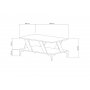 HANAH HOME Sto za dnevnu sobu Tabla Anthracite Walnut - slika 4